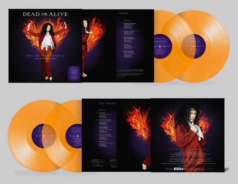 Dead or Alive Fan The Flame Part 2 The Resurrection Vinyl LP Orange Colour 2021