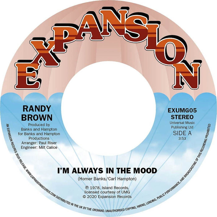 Randy Brown - I'm Always In The Mood 7" Vinyl Single 2020