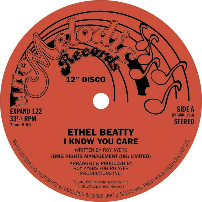 Ethel Beatty I Know You Care 12" Vinyl Single 2021