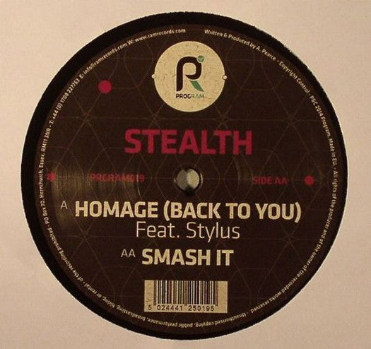 STEALTH HOMAGE SMASH IT 12 INCH VINYL SINGLE NEW 45RPM