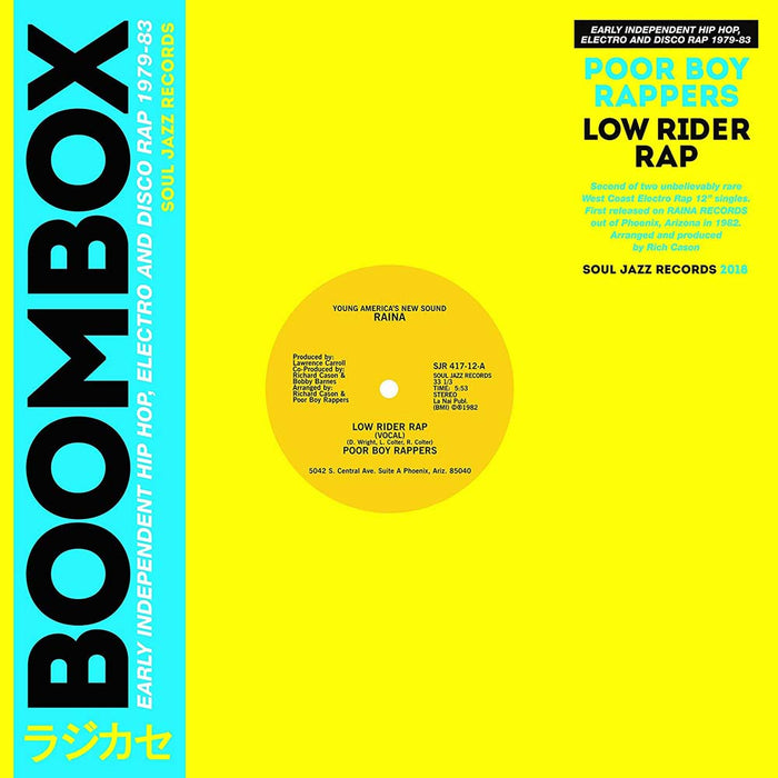 Poor Boy Rappers Low Rider Rap 12" Vinyl Single New 2018
