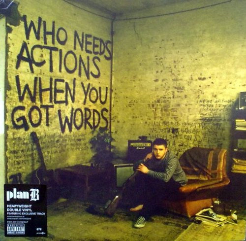 PLAN B Who Needs Actions When You Got Words DOUBLE LP Vinyl NEW 2015