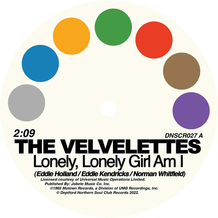 The Velvettes & Gladys Knight & The Pips Lonely, Lonely Girl Am I/No One Could Love You More Vinyl 7" Single 2022