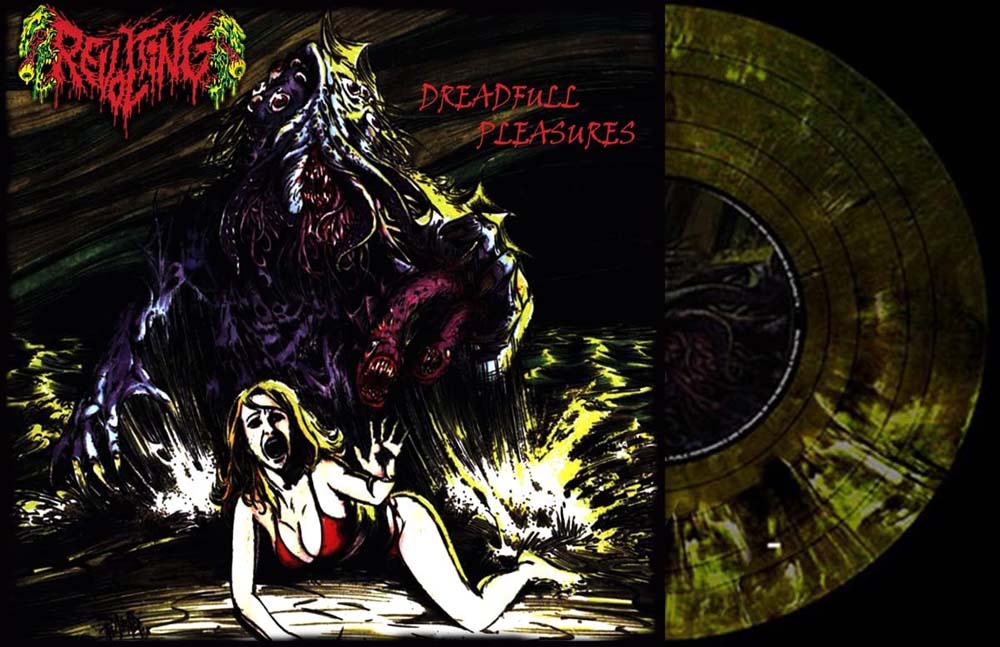 Revolting Dreadful Pleasures Vinyl LP Dark Hell Marbled Coloured 2023