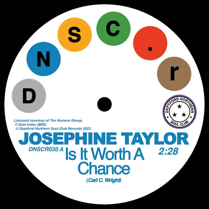 Josephine Taylor & Kyrystal Generation Is It Worth A Chance/ Satisfied 7" Vinyl Single 2022