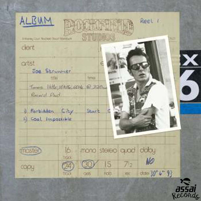 Joe Strummer Rockfield Studio Tracks Vinyl LP RSD 2019