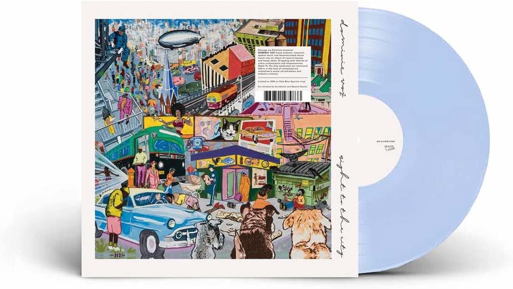 Dominic Voz Right To The City Vinyl LP Aqua Sparkle Colour 2022