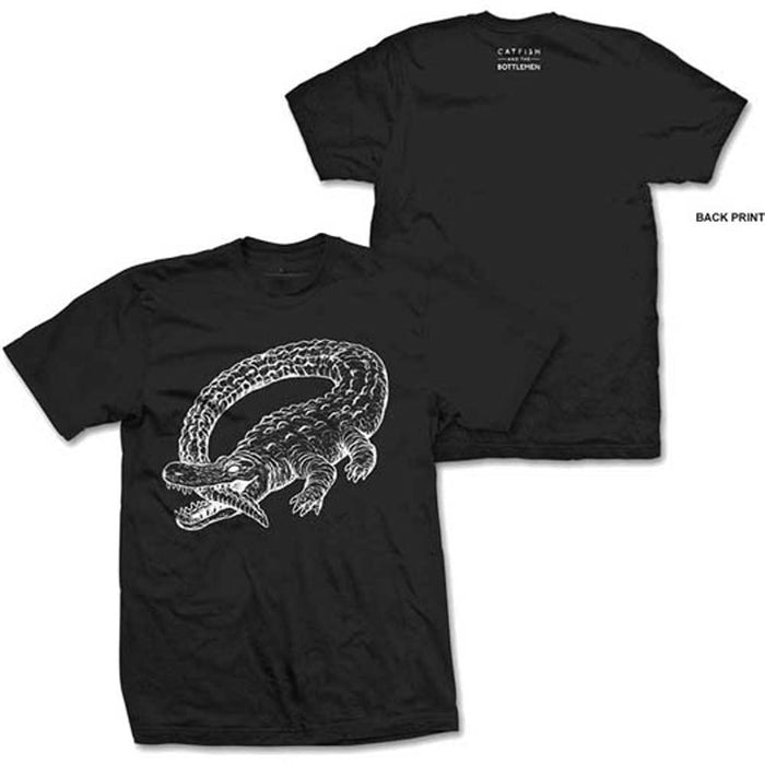 CATFISH & THE BOTTLEMEN Alligator MENS L BLACK T SHIRT NEW OFFICIAL