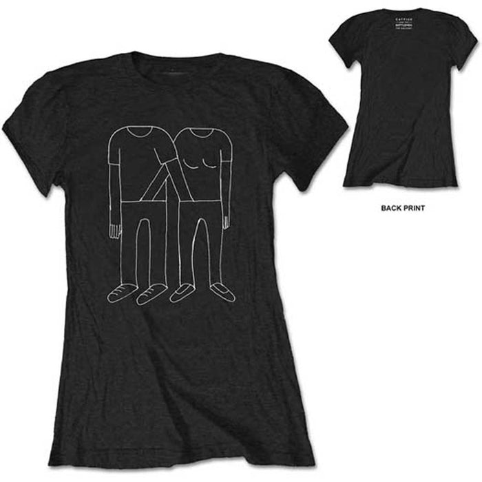 CATFISH & BOTTLEMEN Hands Down Pants LADIES S BLACK T SHIRT NEW OFFICIAL