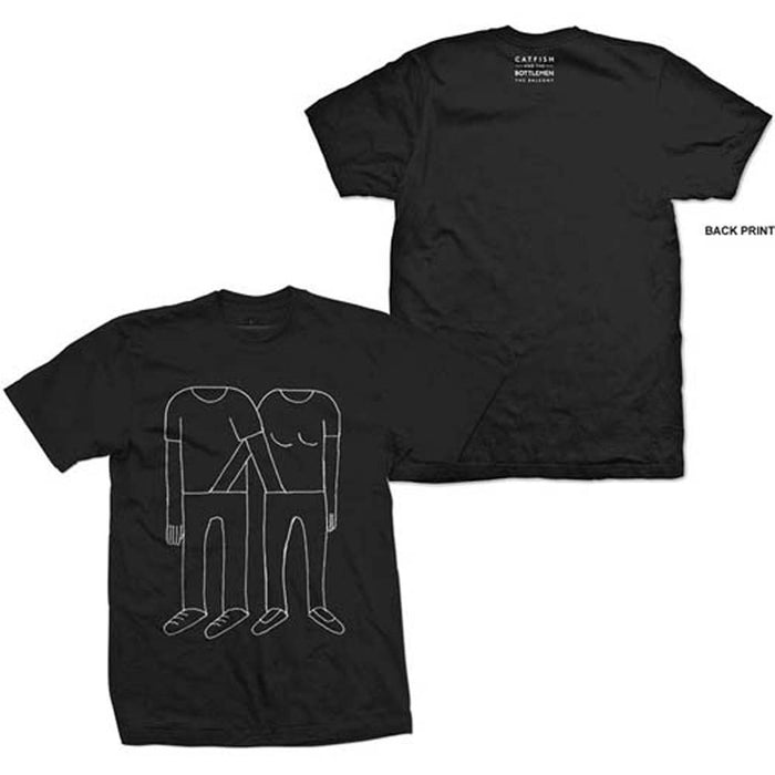 CATFISH & BOTTLEMEN Hands Down Pants MENS BLACK S T SHIRT NEW OFFICIAL