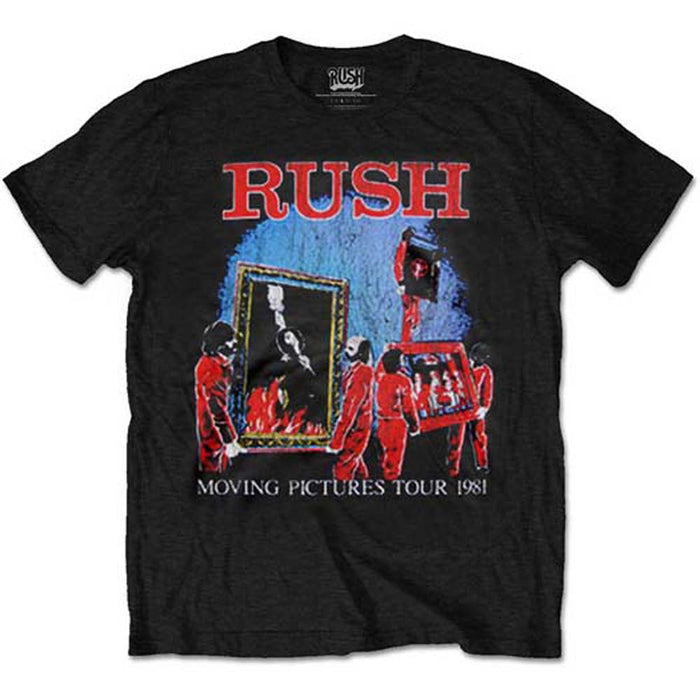 RUSH Moving Pictures Tour MENS Black SIZE LARGE T-SHIRT NEW