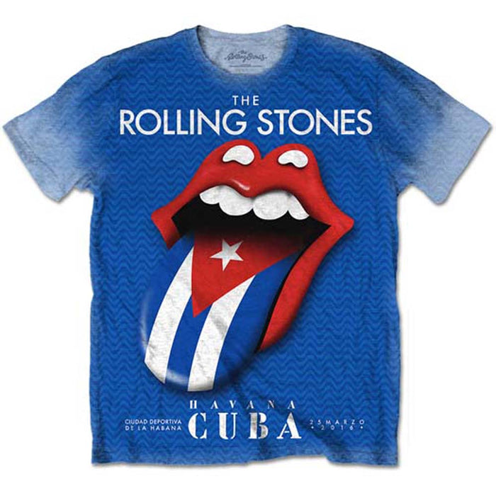 ROLLING STONES Havana Cuba Mens MENS Grey SIZE Large T-SHIRT NEW