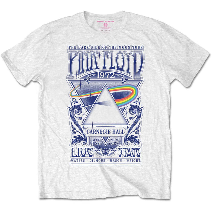 PINK FLOYD Carnegie Hall Poster MENS White XL T-Shirt NEW