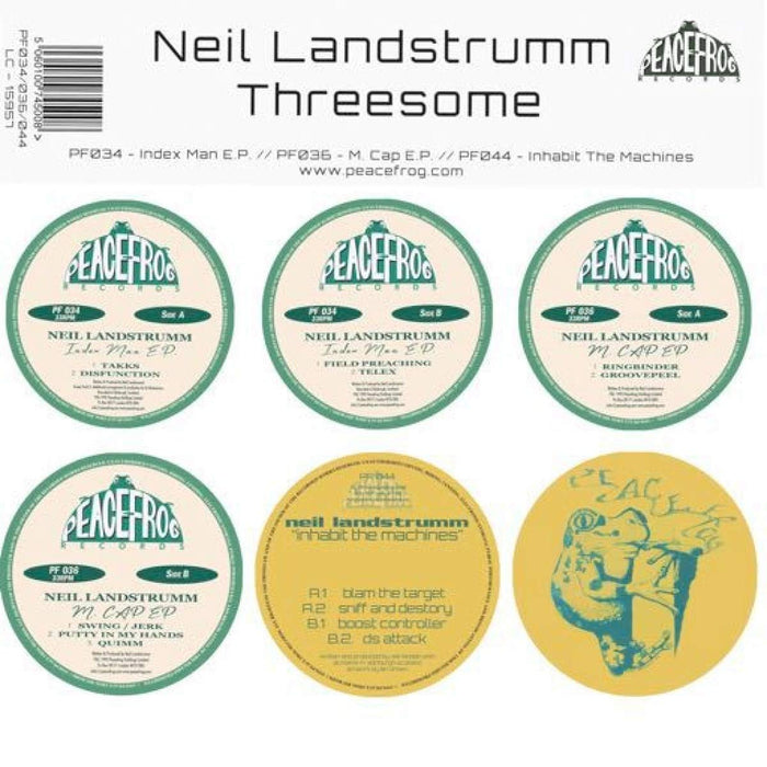 Neil Landstrumm Threesome Re-Issue Triple Vinyl LP New 2018