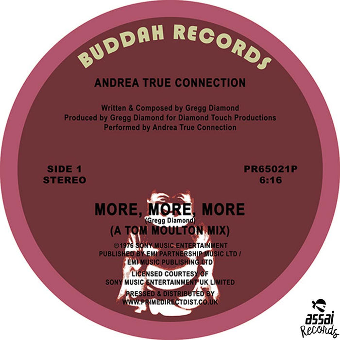 Andrea True Connection More More More 12" Vinyl Single New RSD 2019