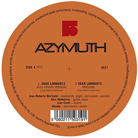 AZYMUTH Dear Limmertz & Maracana LP Vinyl NEW 2017