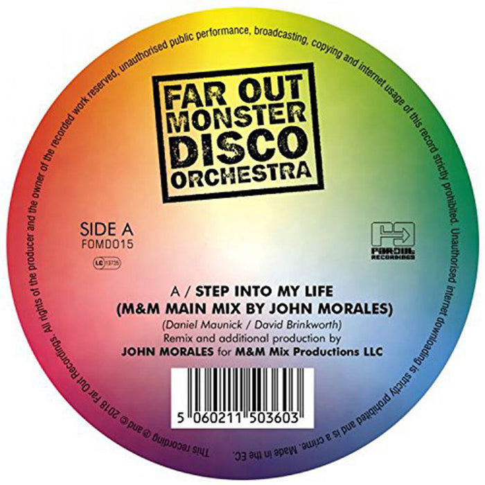 Far Out Monster Disco Orchestra Step into My Life Remix 7" Vinyl Single New 2018