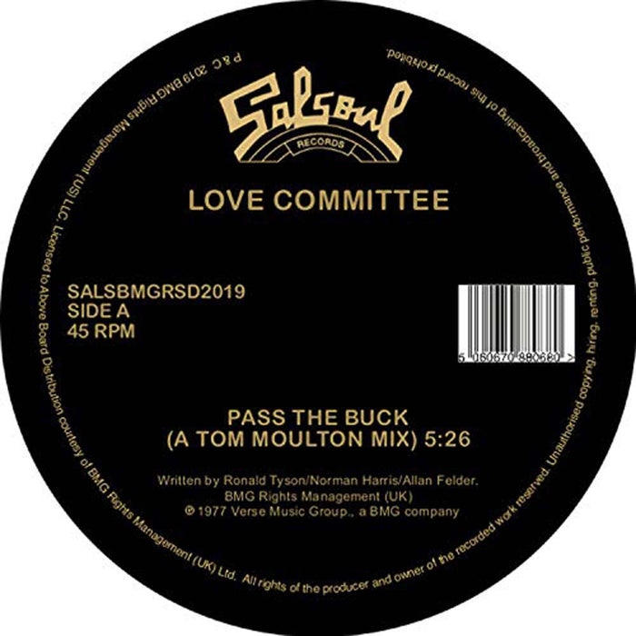 Love Committee Pass The Buck 12" Vinyl Single New 2019