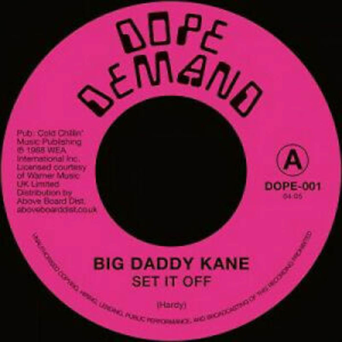 Big Daddy Kane Set It Off 7" Vinyl Single New 2019