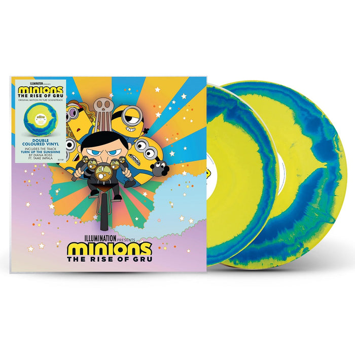 Minions: The Rise Of Gru Vinyl LP Yellow & Blue Swirl Colour 2022