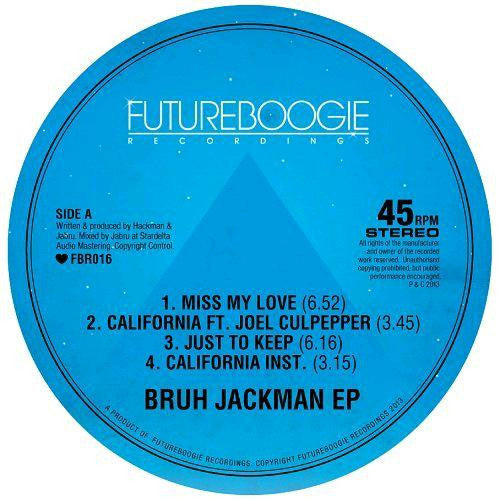 Bruh Jackman Bruh Jackman Electronic House Music EP 12'' Single Vinyl Brand New