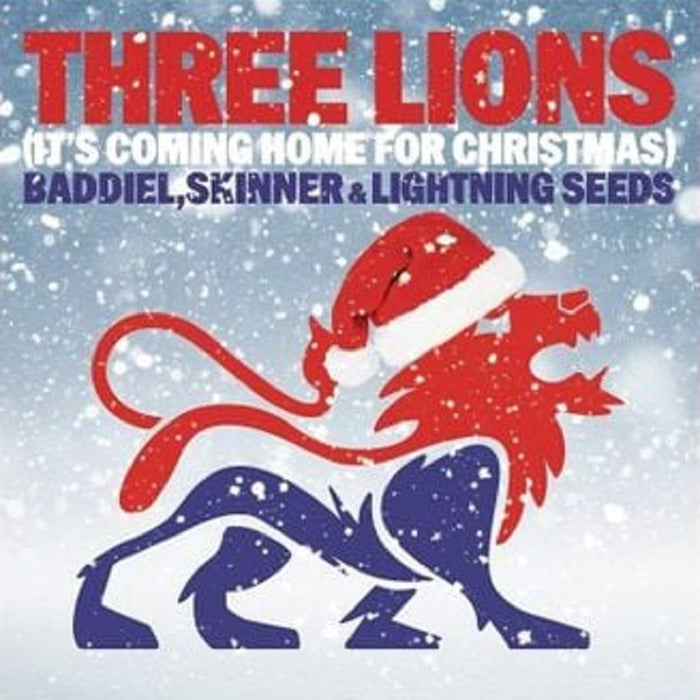 Baddiel, Skinner & Lightning Seeds Three Lions (It's Coming Home For Christmas) 7" Vinyl Single Signed Edition 2022