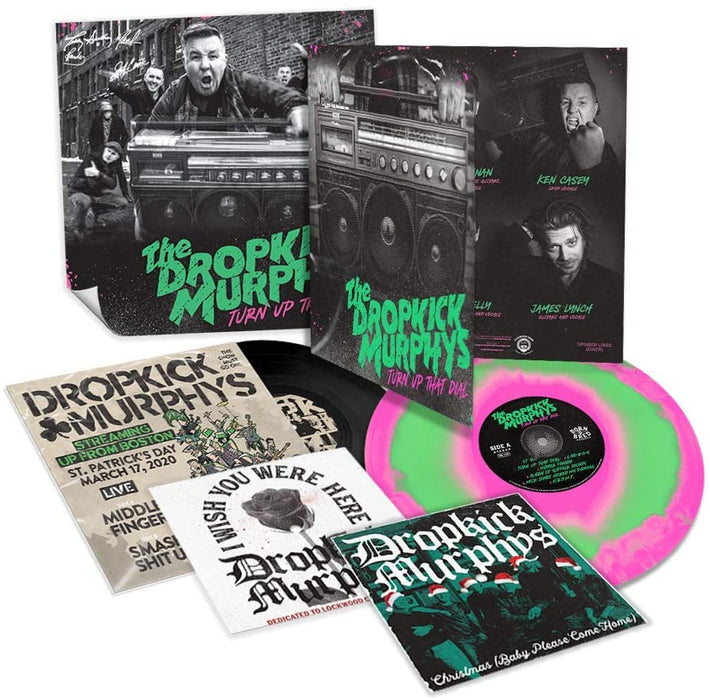 Dropkick Murphys Turn Up That Dial Vinyl LP Pink & Green Swirl Colour 2021