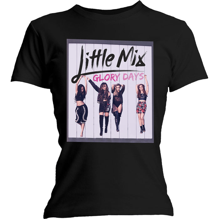 LITTLE MIX Glory Days LADIES Black Size Small Fitted T SHIRT NEW Official