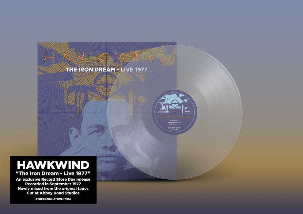 Hawkwind The Iron Dream - Live 1977 Vinyl LP Clear Colour RSD 2023