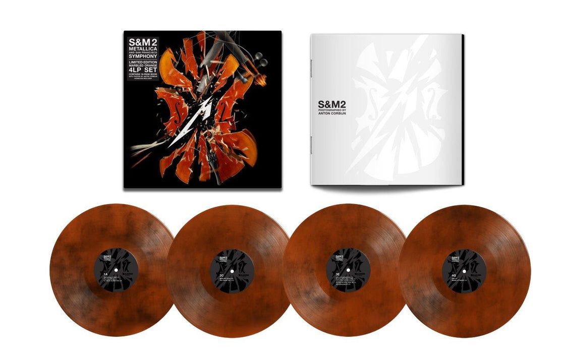 Metallica S&M 2 Ltd Ed Marbled Orange 4 Vinyl LP Set 2020