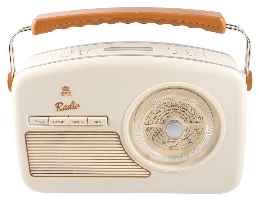 GPO RYDELL DAB RADIO CREAM BOXED NEW