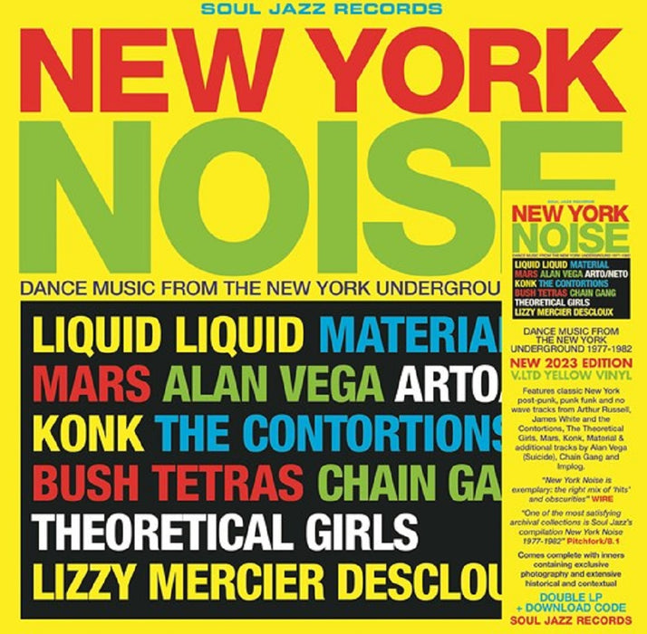 New York Noise: Dance Music From The New York Underground 1978-82 Vinyl LP Yellow RSD 2023