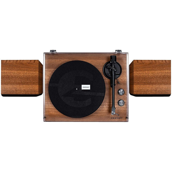 Crosley C62 Shelf System Turntable (Walnut Colour)