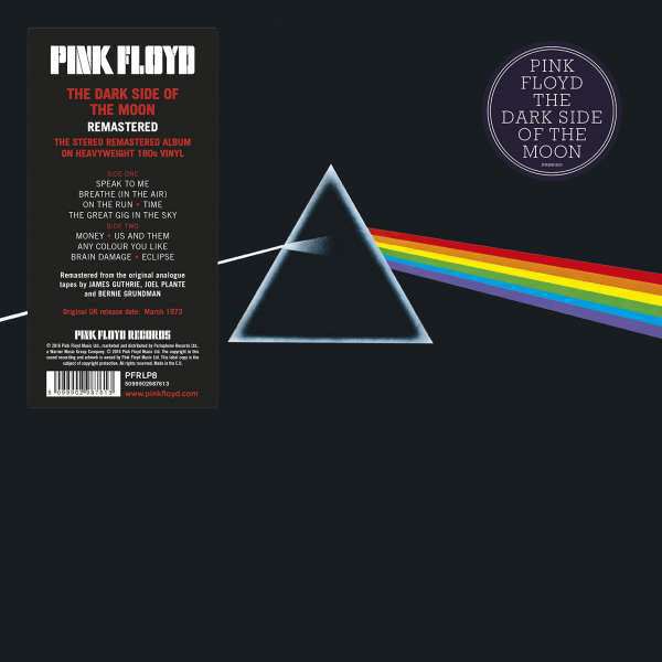 Pink Floyd Dark Side Of The Moon Vinyl LP 2016