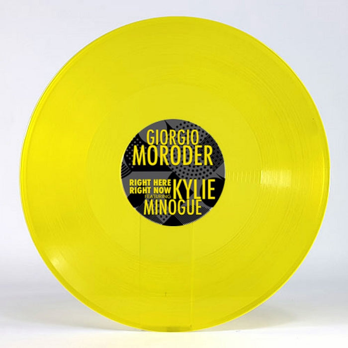 Giorgio Moroder / Kylie Minogue - Right Here Right Now 12" Vinyl Single Yellow Colour 2021