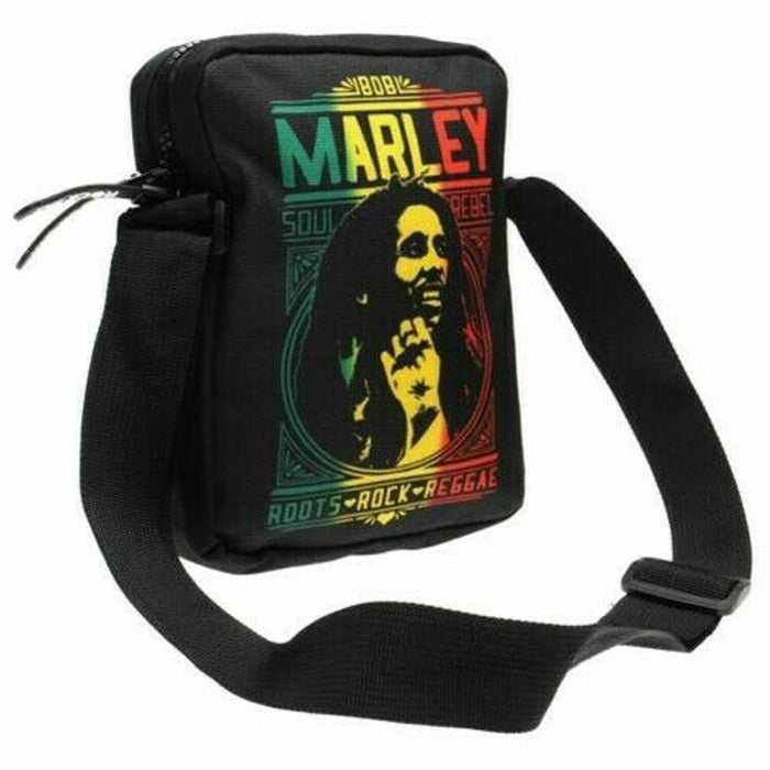 Bob Marley Roots Rock Print Cross Body Bag New with Tags