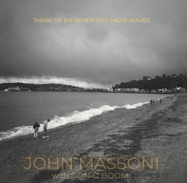 John Massoni with Sonic Boom Think Of Me When You Hear Waves Vinyl LP Mustard Colour 2023