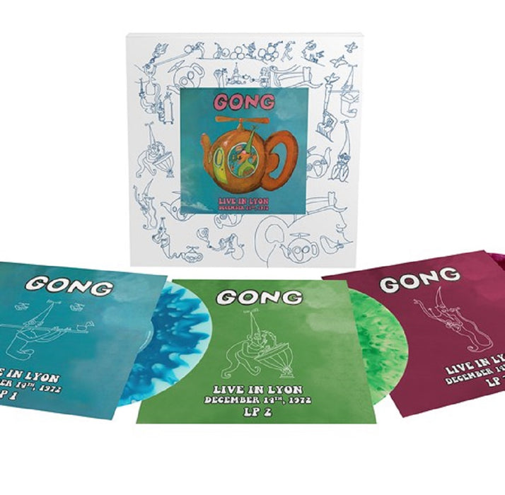 Gong Live In Lyon December 14th, 1972 Vinyl LP Purple, Green and Blue RSD 2023