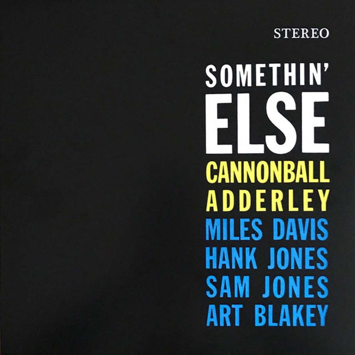 Cannonball Adderley Somethin Else Vinyl LP 2018