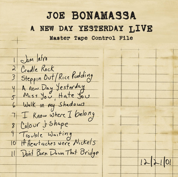 Joe Bonamassa A New Day Yesterday Live Vinyl LP 2018