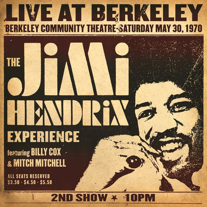 JIMI HENDRIX LIVE AT BERKELEY LP VINYL 33RPM NEW