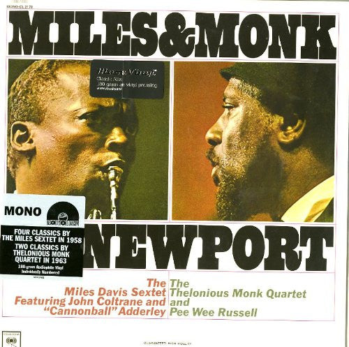 MILES DAVIS MILES AND MONK AT NEWPORT LP VINYL 33RPM BLACK FRIDAY LP VINYL