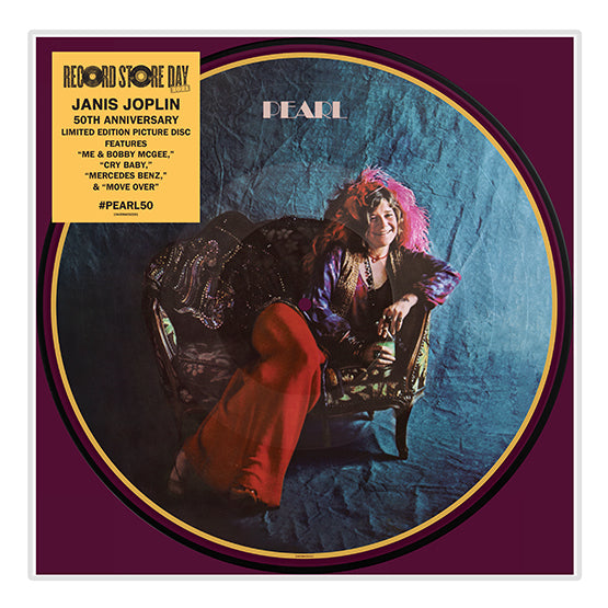 Janis Joplin Pearl Vinyl LP 50th Anniversary Picture Disc RSD 2021