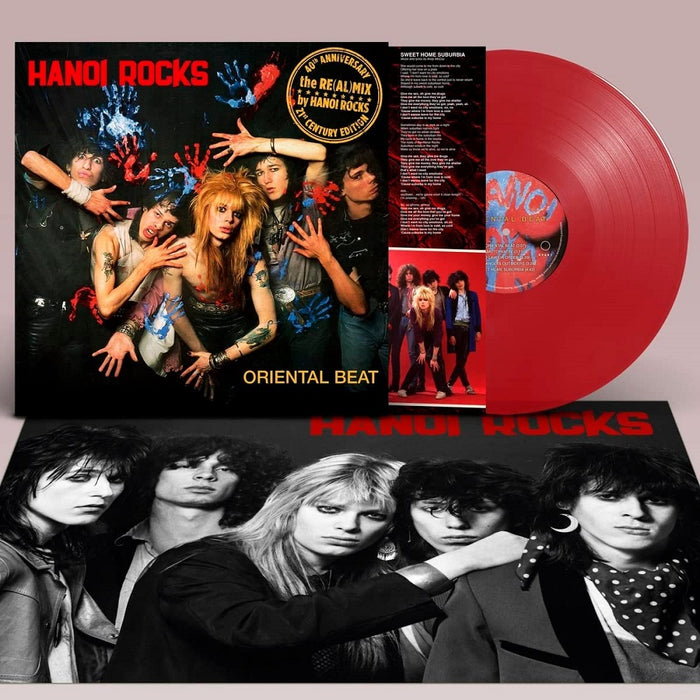 Hanoi Rocks Oriental Beat 40th Anniversary Re(al)mix Vinyl LP Red 2023