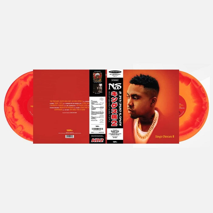 Nas King's Disease II Vinyl LP Red & Tangerine 2023