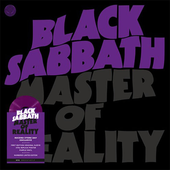 Black Sabbath Master Of Reality Vinyl LP Purple Colour Poster Slim Box RSD 2021