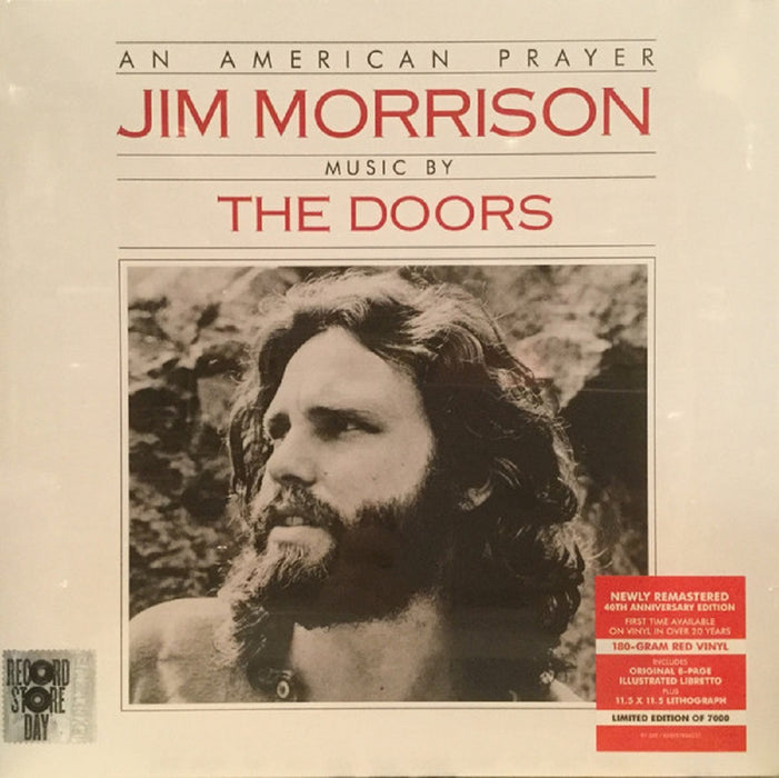 Jim Morrison & The Doors An American Prayer Ltd Red Vinyl LP New 2018