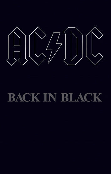 AC/DC Back in Black Cassette Tape RSD 2018