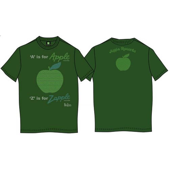 BEATLES A IS FOR APPLE T-SHIRT MEDIUM MENS NEW OFFICIAL KELLY GREEN