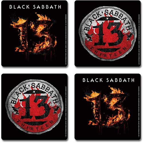 Black Sabbath "13" 4 Piece Coaster Set